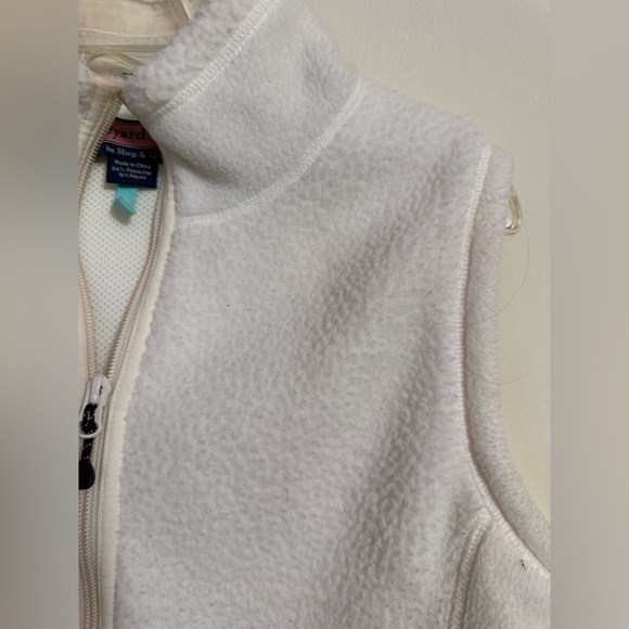Vineyard Vines Women’s Sherpa Vest in Ivory Cream Small S Excellent Warm - Picture 3 of 4